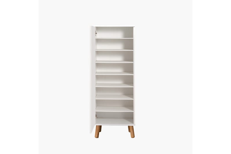 Gelsgan Skoskåp 50 cm - Vit/Brun - Förvaring - Skoförvaring - Skoskåp
