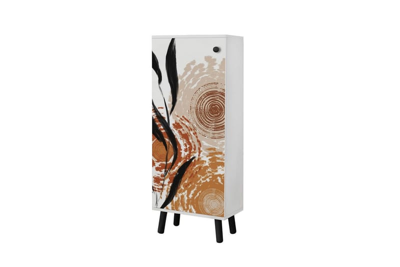 Gelsgan Skoskåp 50 cm - Vit/Svart - Förvaring - Skoförvaring - Skoskåp