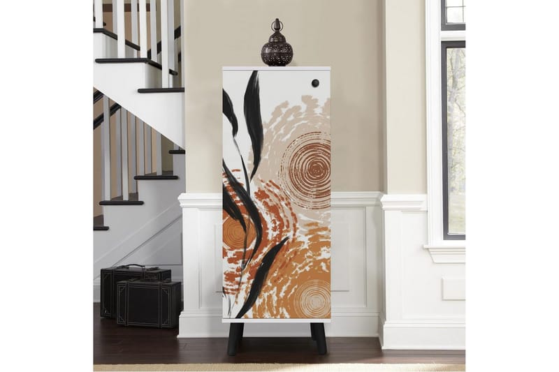 Gelsgan Skoskåp 50 cm - Vit/Svart - Förvaring - Skoförvaring - Skoskåp