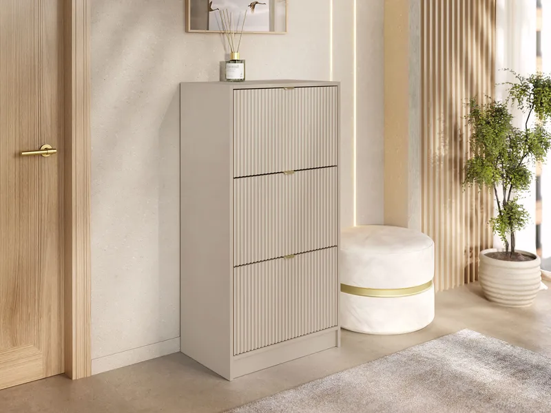 Gudelia Skoskåp 60 cm - beige - Förvaring - Skoförvaring - Skoskåp