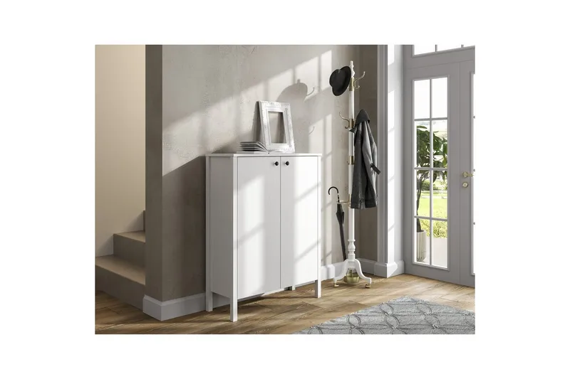 Haviland Skoskåp 90 cm - Natur/Vit - Förvaring - Skoförvaring - Skoskåp