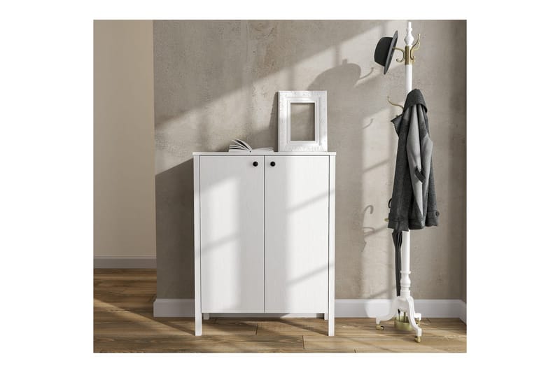 Haviland Skoskåp 90 cm - Natur/Vit - Förvaring - Skoförvaring - Skoskåp