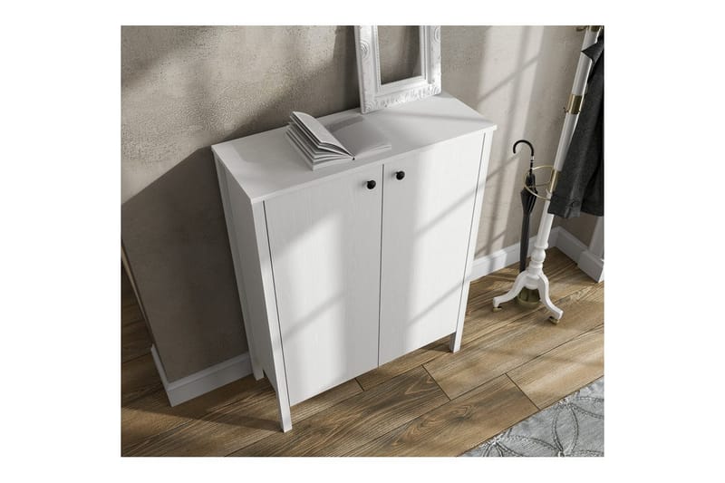 Haviland Skoskåp 90 cm - Natur/Vit - Förvaring - Skoförvaring - Skoskåp