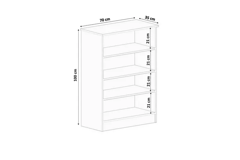 Ilena Skoskåp 70 cm - Matt Vit - Förvaring - Skoförvaring - Skoskåp
