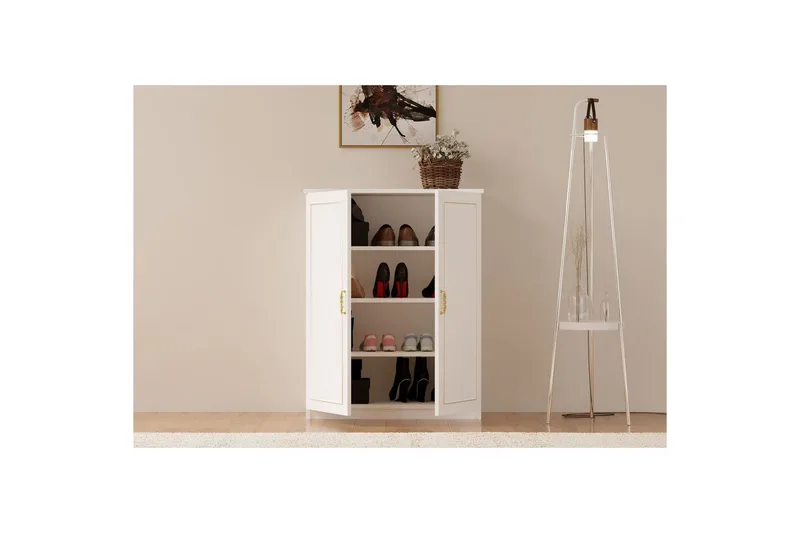 Ilena Skoskåp 70 cm - Matt Vit - Förvaring - Skoförvaring - Skoskåp