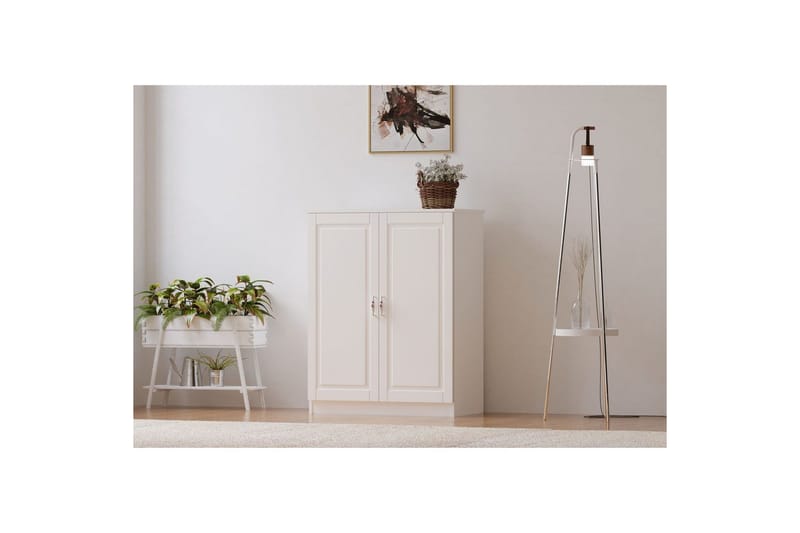 Ilena Skoskåp 70 cm, Matt Vit