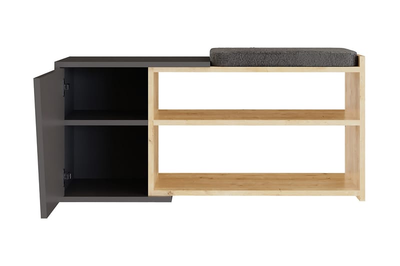Jektvik Skoskåp 104x37 cm - Antracit/Trä/Natur - Förvaring - Skoförvaring - Skoskåp
