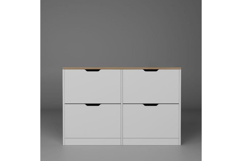 Kiichi Skoskåp 120,5 cm - Valnöt - Förvaring - Skoförvaring - Skoskåp