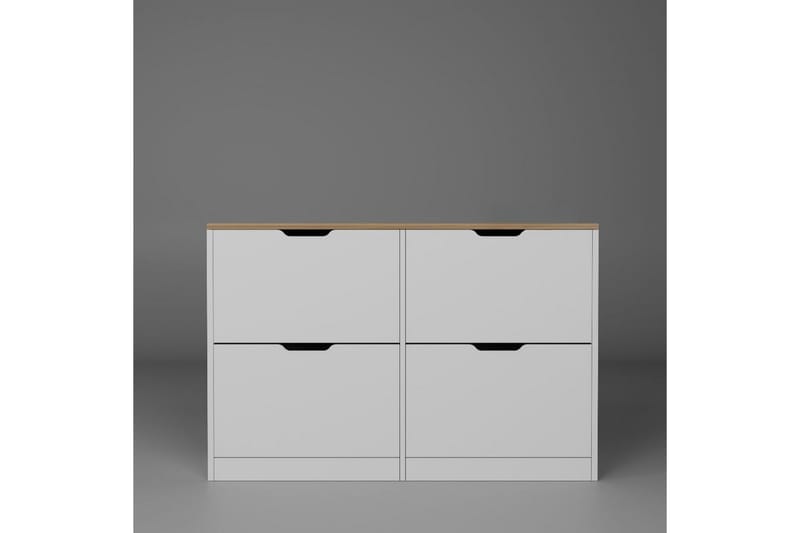 Kiichi Skoskåp 120,5 cm - Valnöt - Förvaring - Skoförvaring - Skoskåp