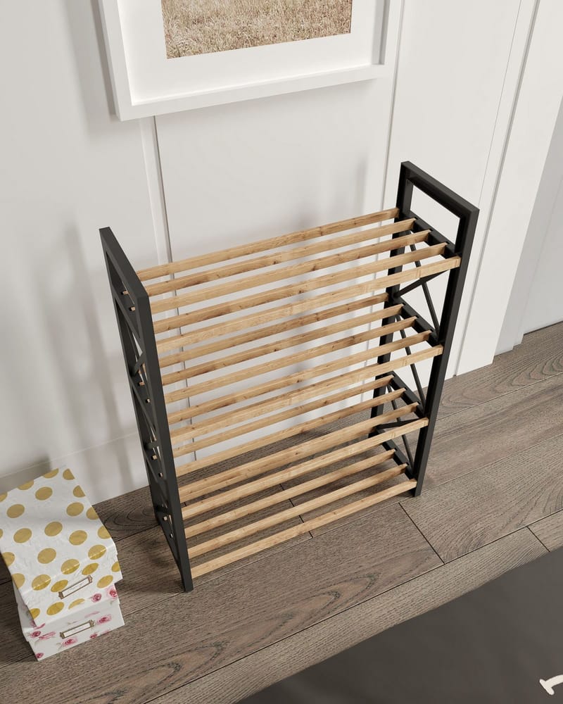 Lekora Multifunktionshylla 64 cm - Svart - Förvaring - Skoförvaring