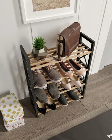 Lekora Multifunktionshylla 64 cm - Svart - Förvaring - Skoförvaring