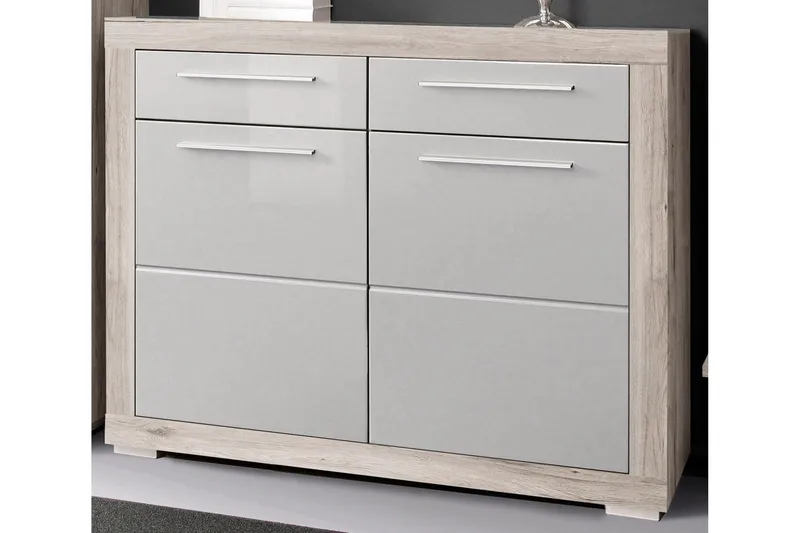 Luovaure Skoskåp 119 cm - Brun/Vit - Förvaring - Skoförvaring - Skoskåp