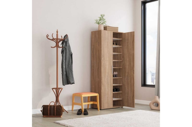 Mayazizi Skoskåp 76 cm - Ljusbrun - Förvaring - Skoförvaring - Skoskåp