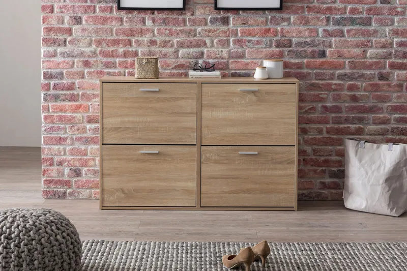 Metia Skoskåp 120x24 cm - Trä/natur - Förvaring - Skoförvaring - Skoskåp