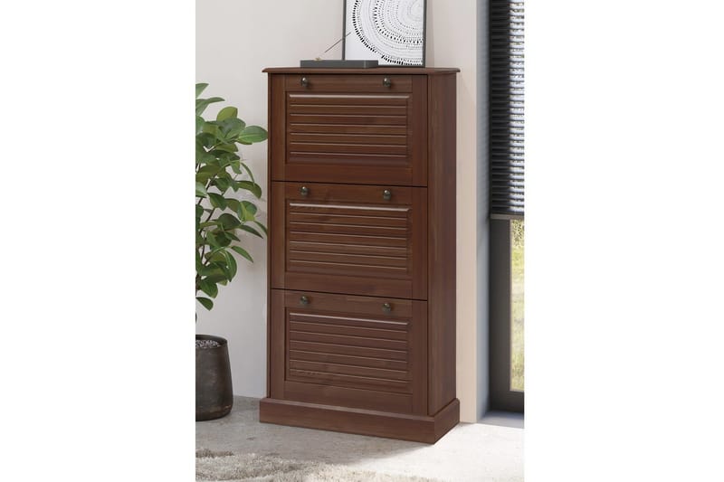 Mille Skoskåp 75x130 cm - Brun - Förvaring - Skoförvaring - Skoskåp
