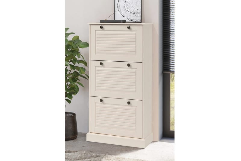 Mille Skoskåp 75x130 cm - Vit - Förvaring - Skoförvaring - Skoskåp