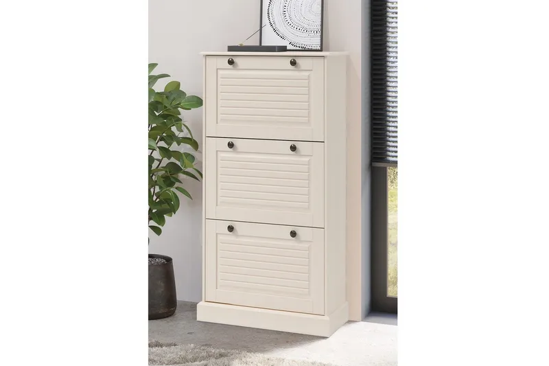 Mille Skoskåp 75x130 cm - Vit - Förvaring - Skoförvaring - Skoskåp