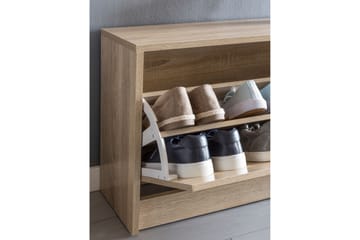 Mosbarger Skohylla 80x24 cm - Trä/natur - Förvaring - Skoförvaring