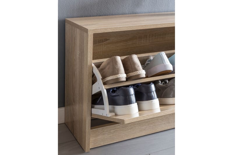 Mosbarger Skohylla 80x24 cm - Trä/natur - Förvaring - Skoförvaring