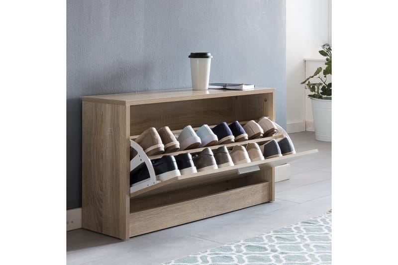 Mosbarger Skohylla 80x24 cm - Trä/natur - Förvaring - Skoförvaring