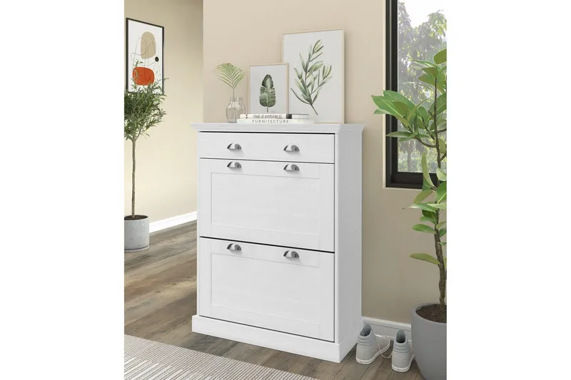 Motala Skoskåp 80x105 cm - Vit - Förvaring - Skoförvaring - Skoskåp