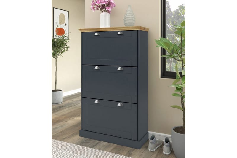 Motala Skoskåp 80x132 cm - Grå - Förvaring - Skoförvaring - Skoskåp