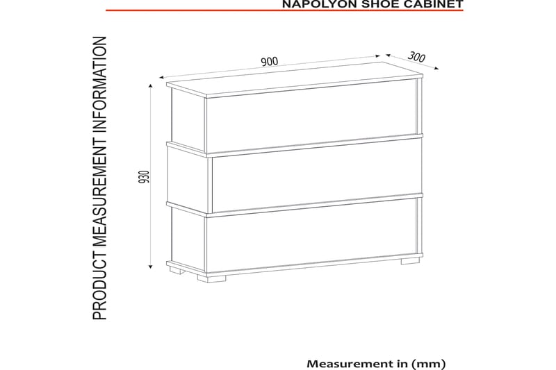 Napolada Skoskåp 90 cm - Beige/Sandsten - Förvaring - Skoförvaring - Skoskåp