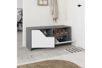 Nexus Skoskåp 105 cm - Grå/Vit - Förvaring - Skoförvaring