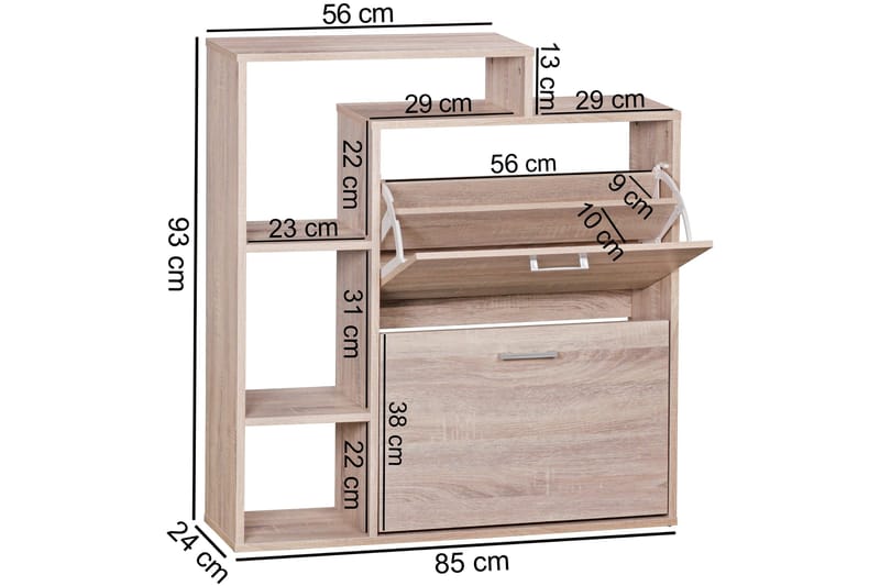 Pause Skoskåp - Trä/natur - Förvaring - Skoförvaring - Skoskåp
