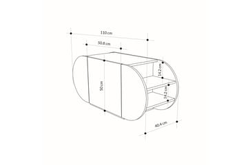 Pozy Skoskåp 110 cm - Svart - Förvaring - Skoförvaring