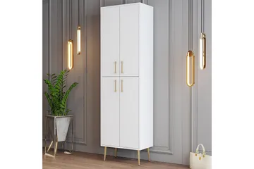Retzow Skoskåp 60 cm - Guld/Vit - Förvaring - Skoförvaring