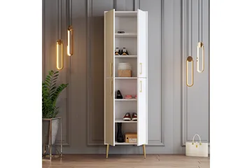 Retzow Skoskåp 60 cm - Guld/Vit - Förvaring - Skoförvaring
