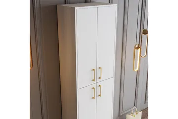Retzow Skoskåp 60 cm - Guld/Vit - Förvaring - Skoförvaring