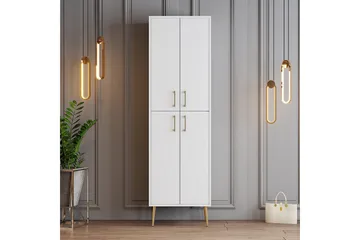 Retzow Skoskåp 60 cm - Guld/Vit - Förvaring - Skoförvaring