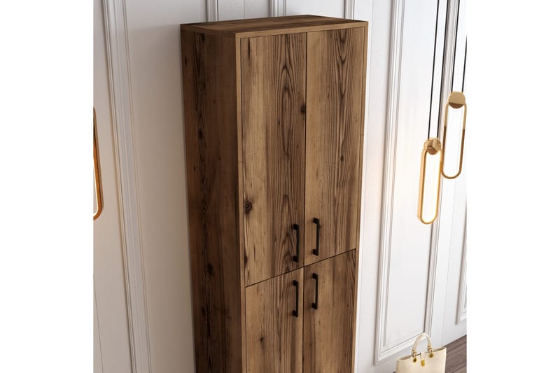 Retzow Skoskåp 60x35 cm - Mörkbrun - Förvaring - Skoförvaring - Skoskåp