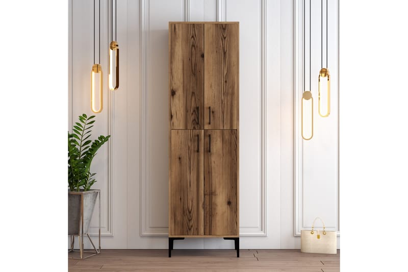 Retzow Skoskåp 60x35 cm - Mörkbrun - Förvaring - Skoförvaring - Skoskåp