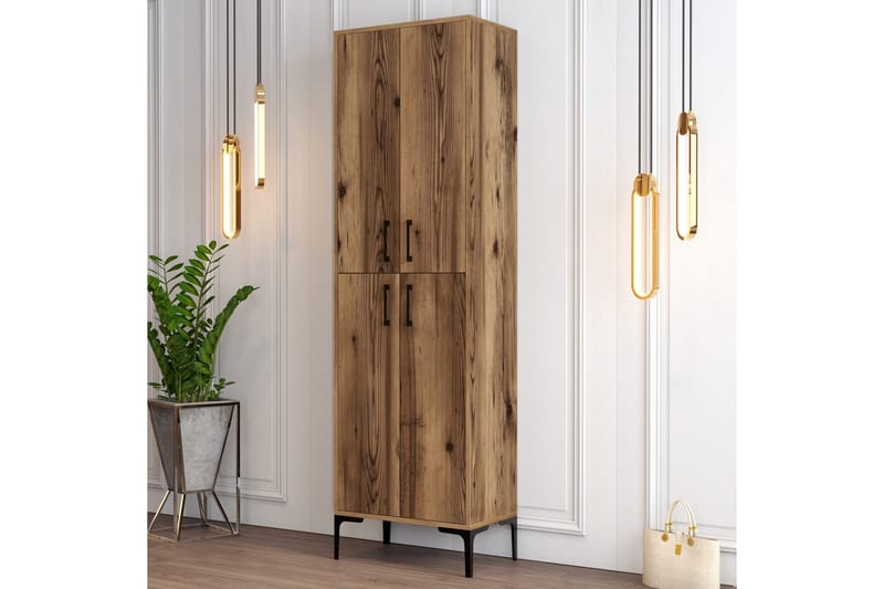 Retzow Skoskåp 60x35 cm - Mörkbrun - Förvaring - Skoförvaring - Skoskåp