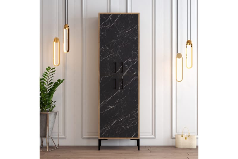 Retzow Skoskåp 60x35 cm - Svart/Mörkbrun - Förvaring - Skoförvaring - Skoskåp