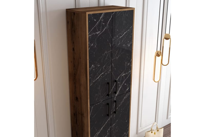 Retzow Skoskåp 60x35 cm - Svart/Mörkbrun - Förvaring - Skoförvaring - Skoskåp