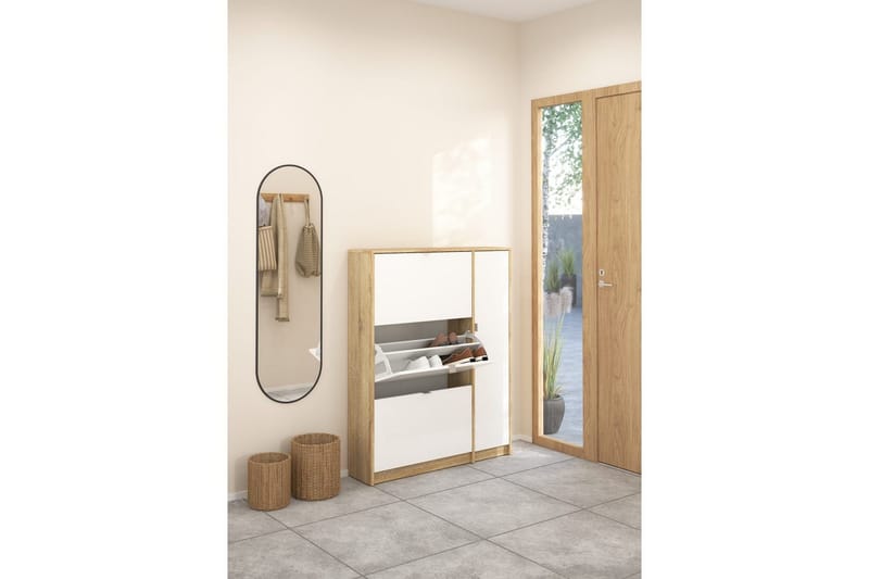 Rivornis Skoskåp 98,8 cm - Natur - Förvaring - Skoförvaring - Skoskåp