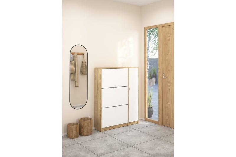 Rivornis Skoskåp 98,8 cm - Natur - Förvaring - Skoförvaring - Skoskåp