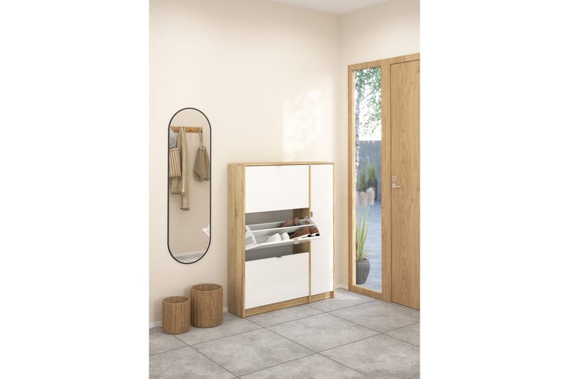 Rivornis Skoskåp 98,8 cm - Natur - Förvaring - Skoförvaring - Skoskåp