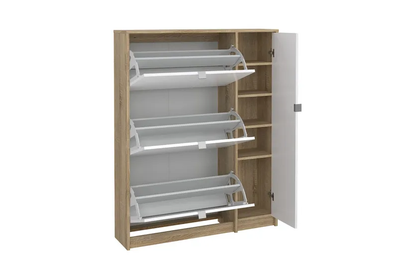 Rivornis Skoskåp 98,8 cm - Natur - Förvaring - Skoförvaring - Skoskåp