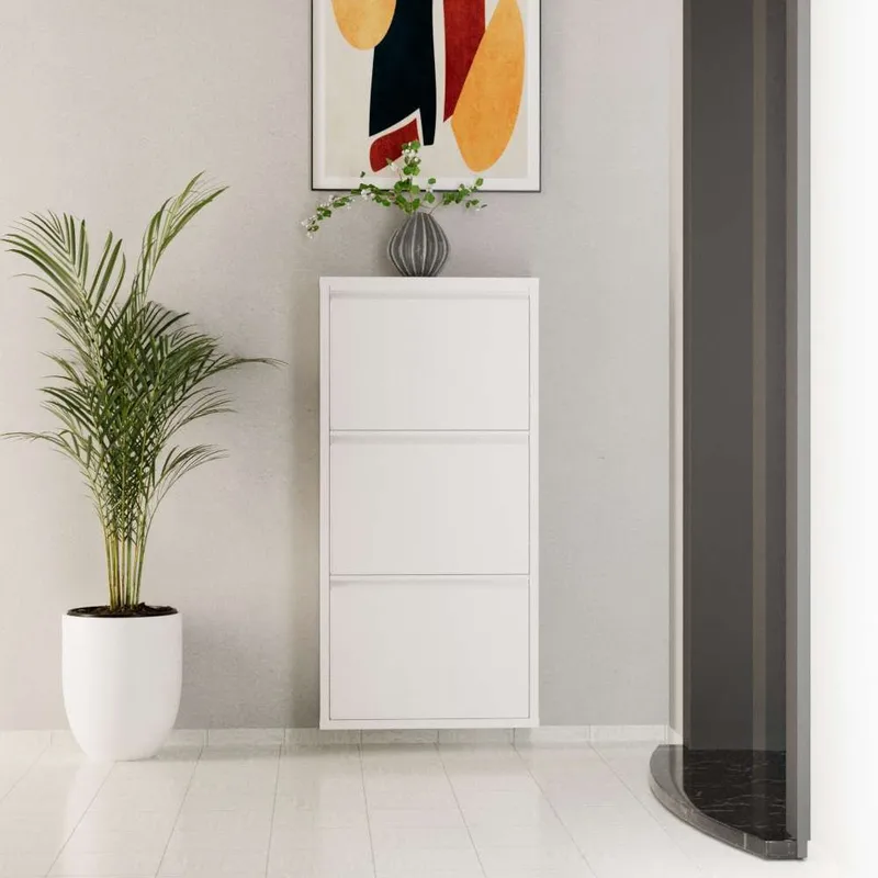 Rylanis Skoskåp 50x103 cm - Vit - Förvaring - Skoförvaring - Skoskåp