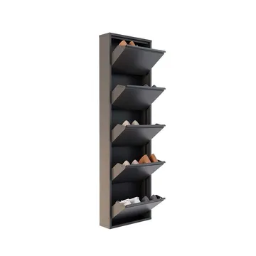 Rylanis Skoskåp 50x169 cm - Antracit - Förvaring - Skoförvaring