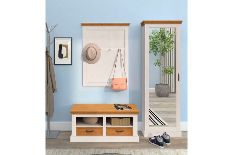 Selma Skoskåp 60x180 cm - Vit - Förvaring - Skoförvaring - Skoskåp