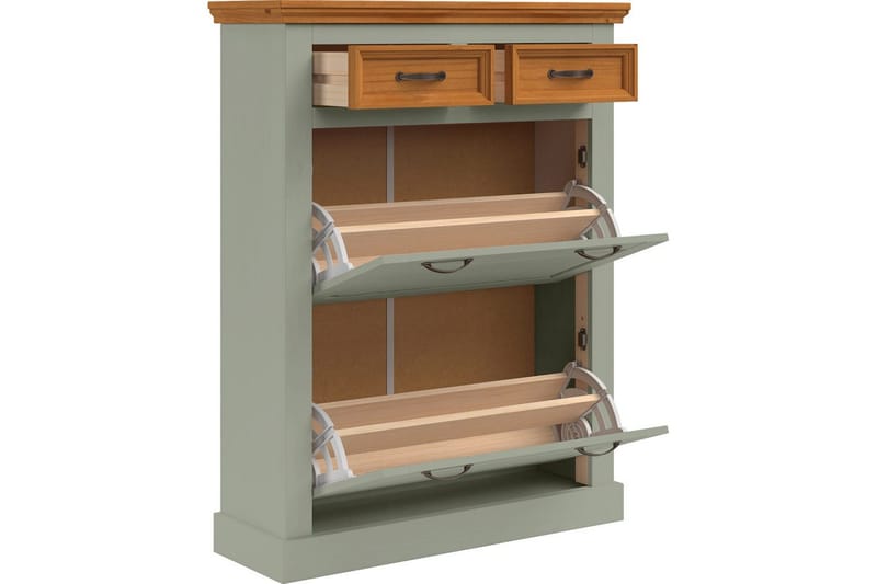 Selma Skoskåp 90x115 cm - Grön - Förvaring - Skoförvaring - Skoskåp