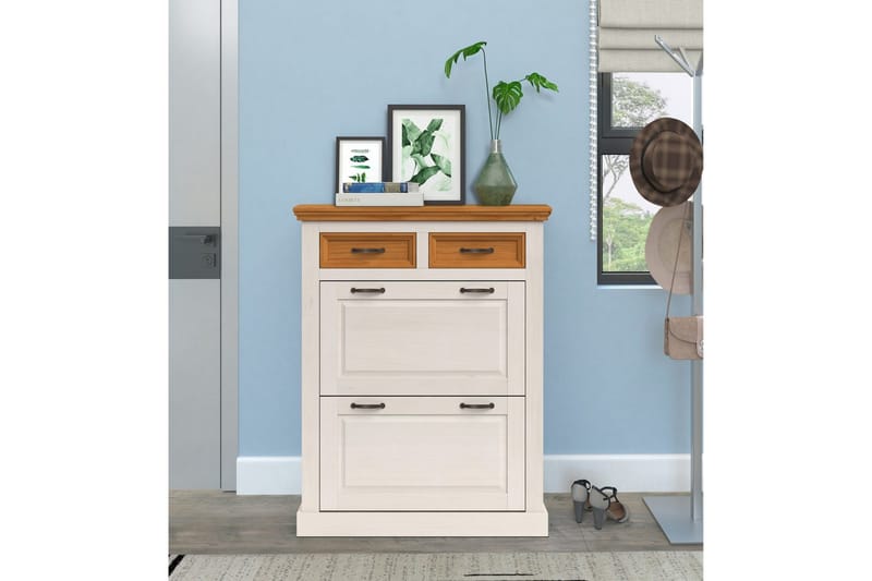 Selma Skoskåp 90x115 cm - Vit - Förvaring - Skoförvaring - Skoskåp