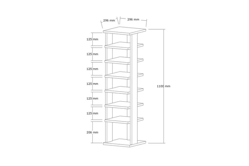 Seynor Skoskåp 29,6 cm - Ek - Förvaring - Skoförvaring - Skoskåp
