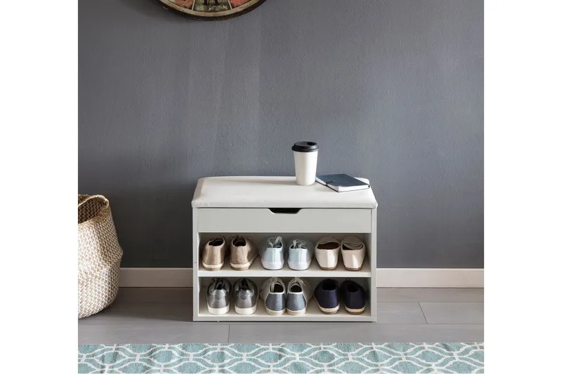 Shiheem Skohylla 60x30 cm - Vit - Förvaring - Skoförvaring - Skoskåp